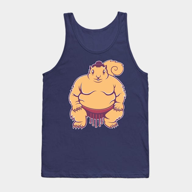 Sumo Squirrel Tank Top by strangethingsa